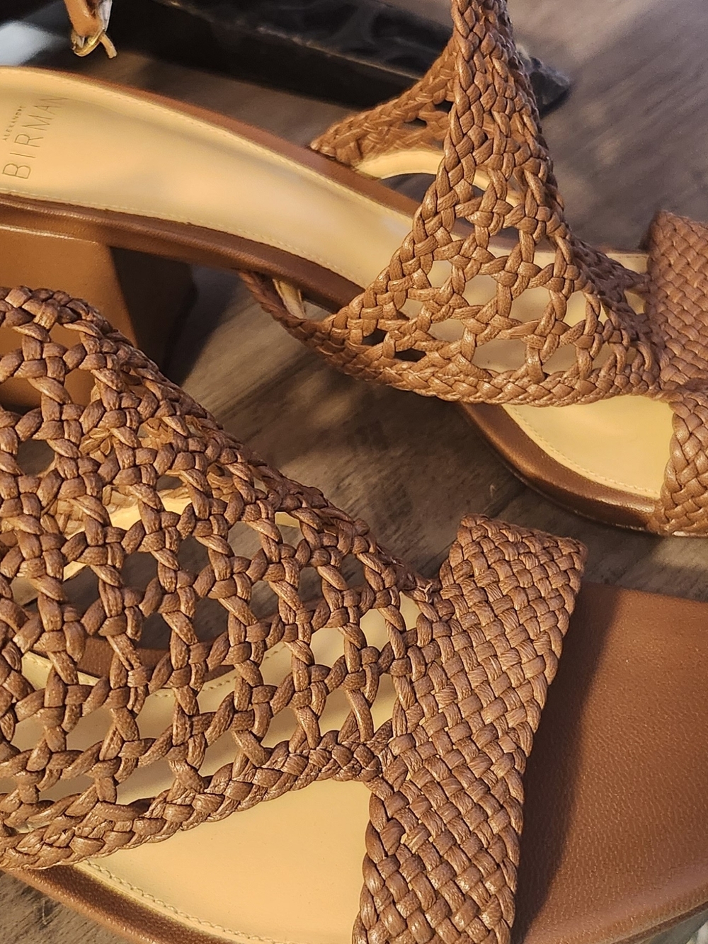 Alexandre Birman Cadie Woven Leather Sandals Size 38